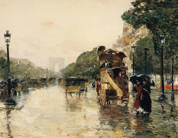 Childe Hassam Champs Elysees Paris Germany oil painting art